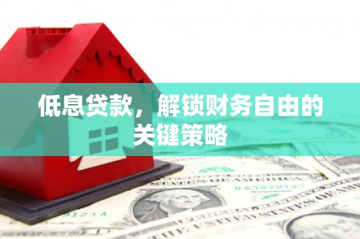 鲤城低息贷款，解锁财务自由的关键策略