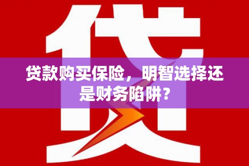 鲤城贷款购买保险，明智选择还是财务陷阱？