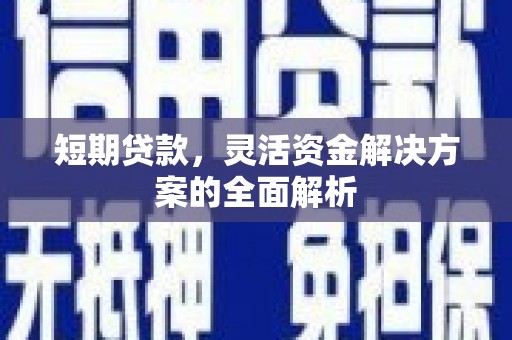 鲤城短期贷款，灵活资金解决方案的全面解析