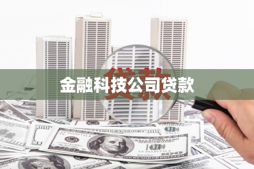 鲤城金融科技公司贷款