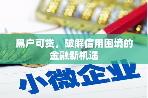 鲤城黑户可贷，破解信用困境的金融新机遇