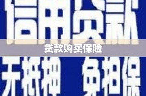 鲤城贷款购买保险