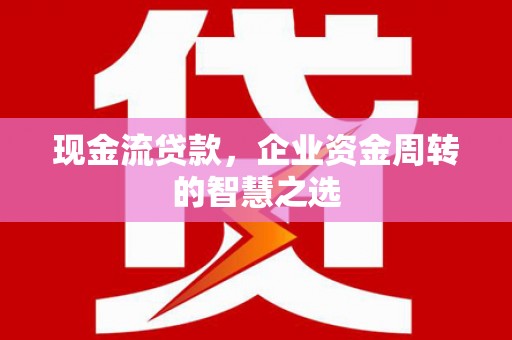 鲤城现金流贷款，企业资金周转的智慧之选